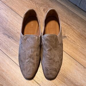 Frye Brown Leather Women's Slip-On Loafers